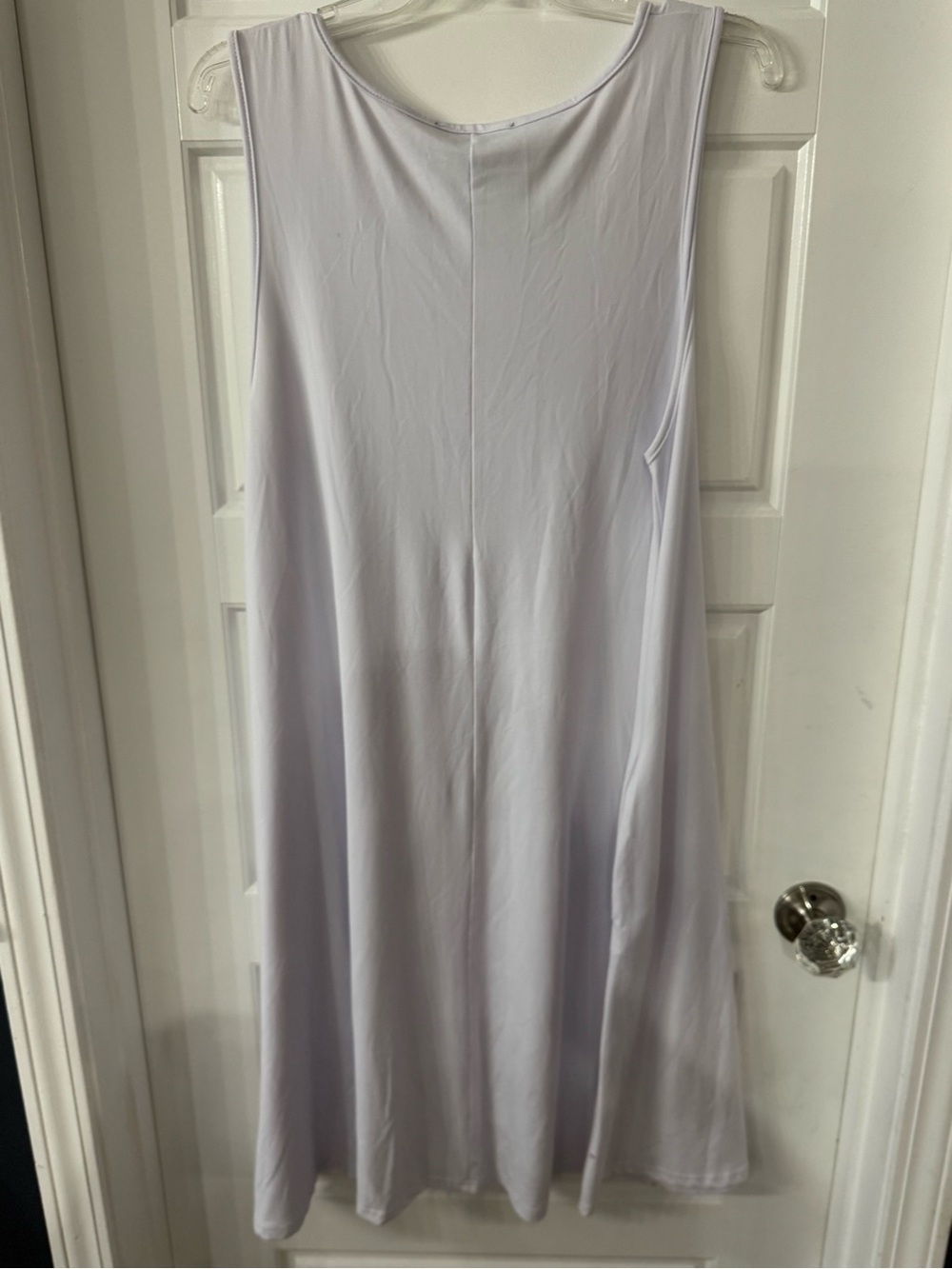 Ashley Blue Sleeveless Lavender Swing Dress - Picture 2 of 6